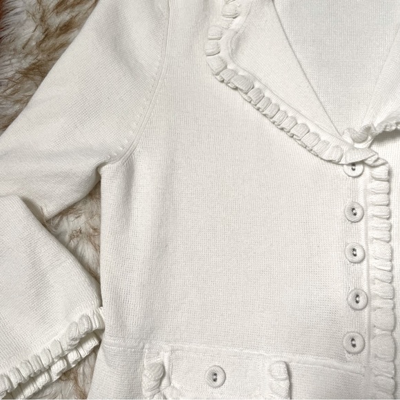 Ella Rose linen blend knit cardigan. Runs small - Picture 6 of 8